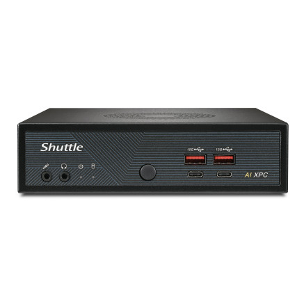 Shuttle Slim AI PC DN11H7 Intel Core Ultra 7 155H, Intel Arc graphics, 2xHDMI, 2x DP, 4x 2.5 Gbit LAN, VESA, 24 7