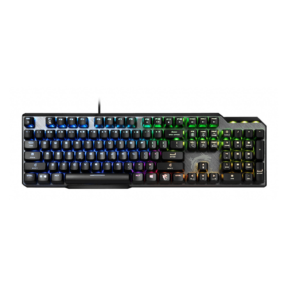 MSI VIGOR GK50 ELITE BOX WHITE clavier Jouer USB AZERTY Français Noir, Métallique MSI VIGOR GK50 ELITE BOX WHITE clavier Jouer USB AZERTY Français Noir, Métallique
