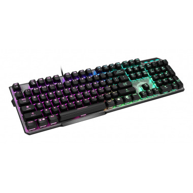 MSI VIGOR GK50 ELITE BOX WHITE clavier Jouer USB AZERTY Français Noir, Métallique