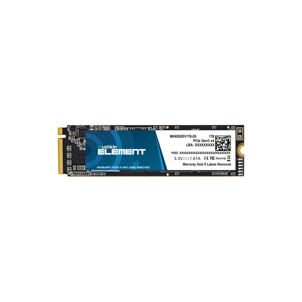 Mushkin Element 1 To M.2 PCI Express 3.0 NVMe 3D NAND Mushkin Element 1 To M.2 PCI Express 3.0 NVMe 3D NAND