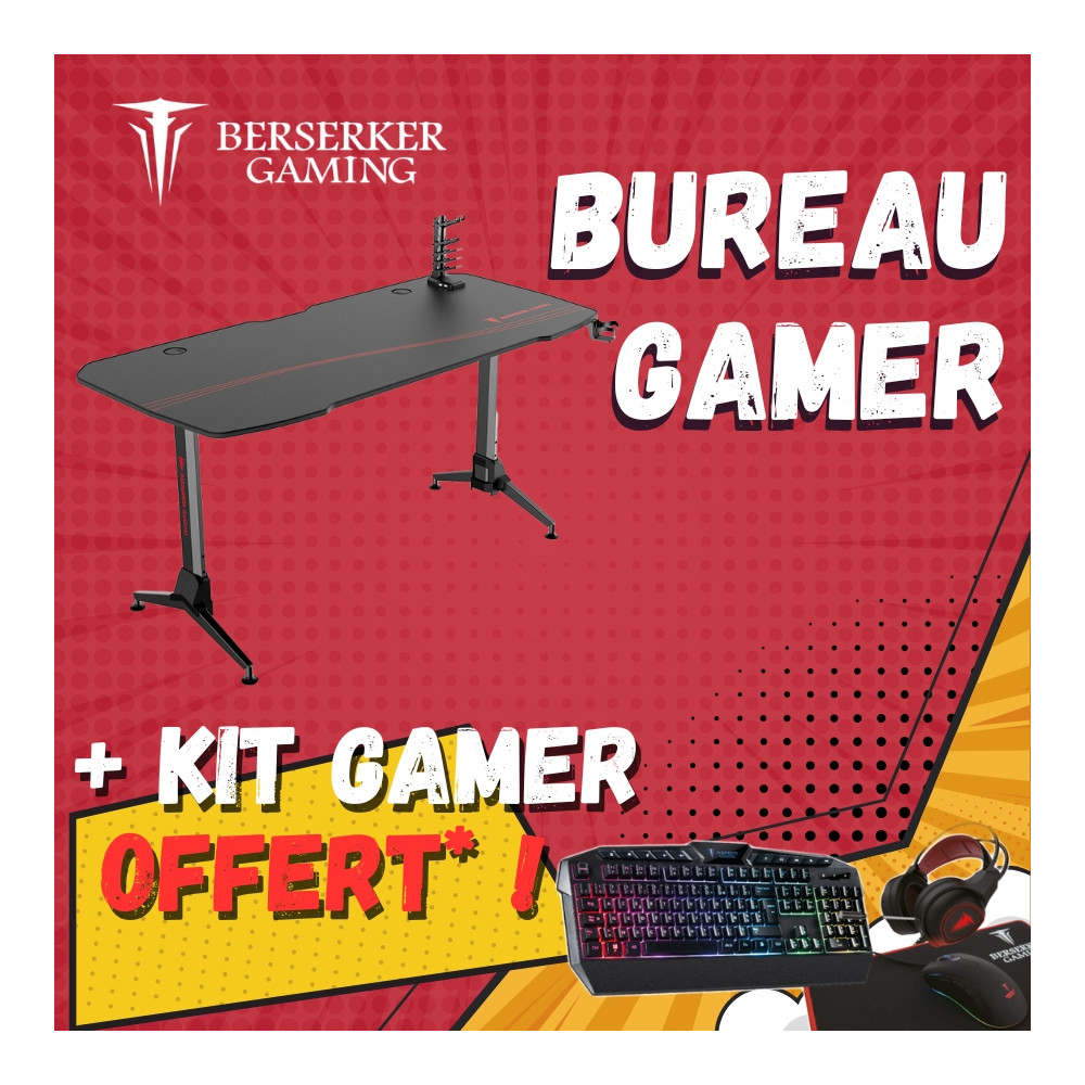 Crazy Pack - Bureau Gamer Balder 160 + Kit Gamer OFFERT ! Crazy Pack - Bureau Gamer Balder 160 + Kit Gamer OFFERT !