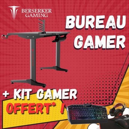 Crazy Pack - Bureau gamer Balder 140 + Kit gamer OFFERT !