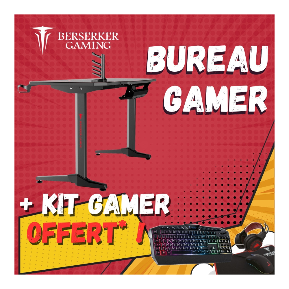 Crazy Pack - Bureau gamer Balder 140 + Kit gamer OFFERT ! Crazy Pack - Bureau gamer Balder 140 + Kit gamer OFFERT !