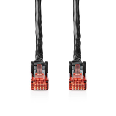 Nedis CCGL85900BK500 câble de réseau Noir 50 m Cat6 U UTP (UTP)