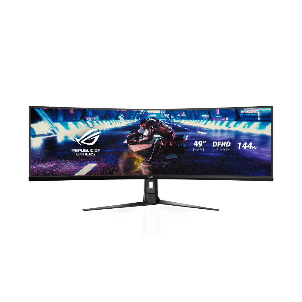 ASUS ROG Strix XG49VQ écran plat de PC 124,5 cm (49") 3840 x 1080 pixels Full HD Ultra large LED Noir ASUS ROG Strix XG49VQ écran plat de PC 124,5 cm (49") 3840 x 1080 pixels Full HD Ultra large LED Noir