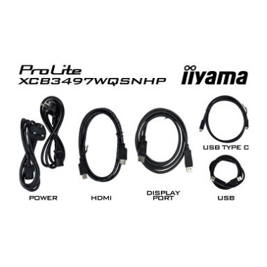 IIYAMA XCB3497WQSNPH-B1 (Prolite) - 34p VA UWQHD Incurvé 0.4ms 350cd/m² 2HDMI-DP USB-C.DOCK KVM 2x | ECP Grossiste informatique