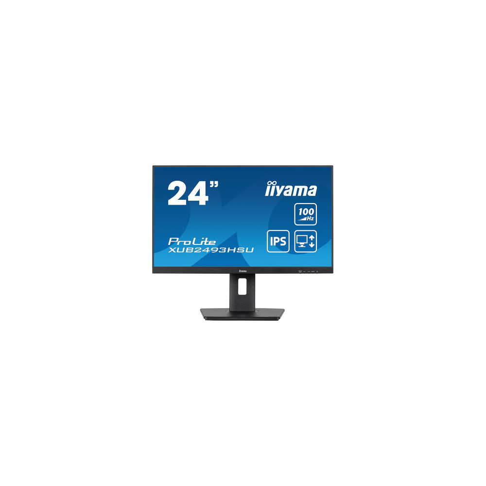 IIYAMA XUB2493HSU-B7 - 23,8p iPS FHD 1ms 300cd/m² HDMI/DP 2x2W 2xUSB Règlable Noir | ECP Grossiste informatique