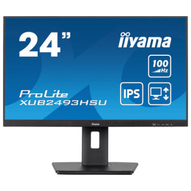 IIYAMA XUB2493HSU-B7 - 23,8p iPS FHD 1ms 300cd/m² HDMI/DP 2x2W 2xUSB Règlable Noir | ECP Grossiste informatique