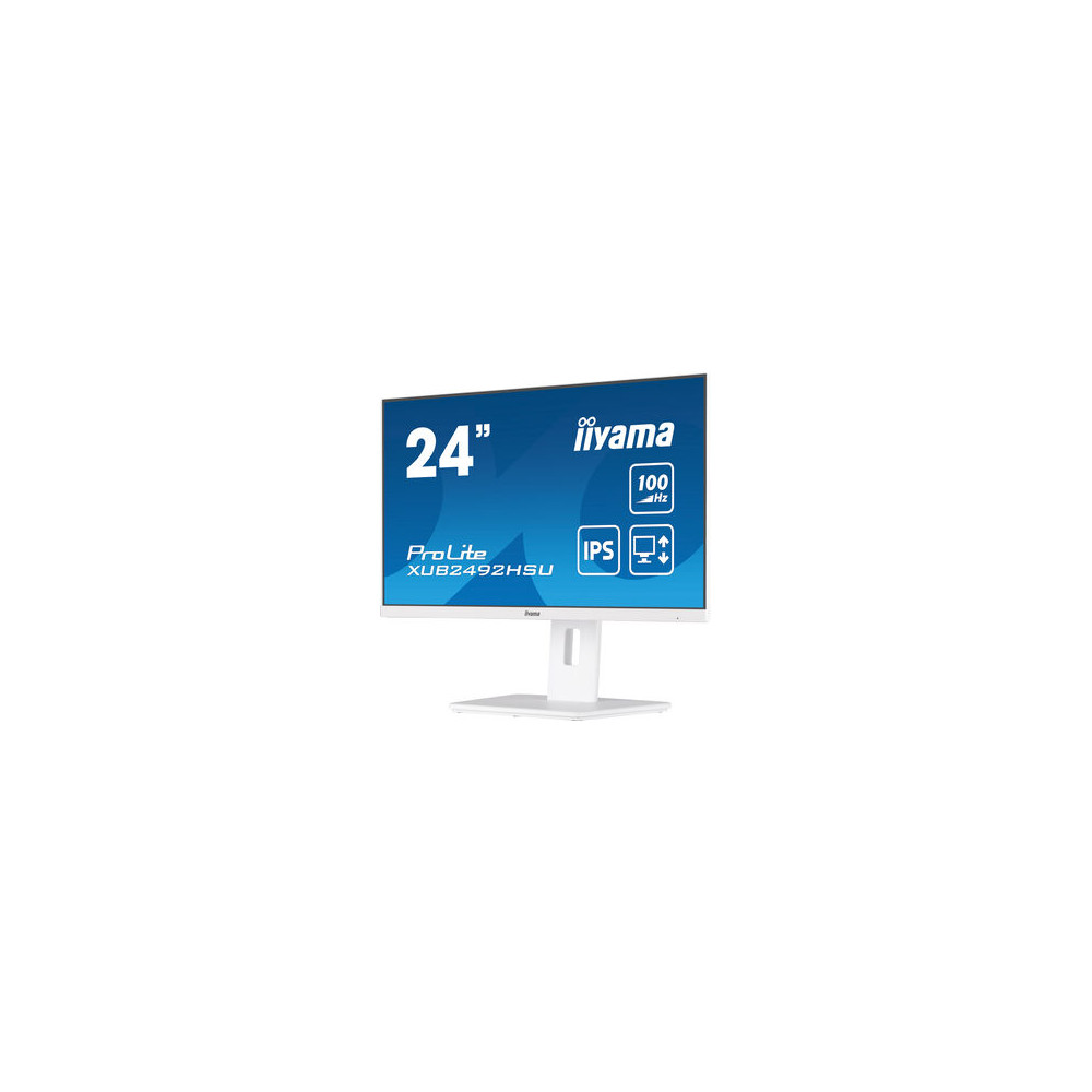 IIYAMA XUB2492HSU-W6 - 23.8p IPS FHD 0,4ms 250cd/m² HDMI/DP 4xUSB 2x2W Règlable Blanc | ECP Grossiste informatique