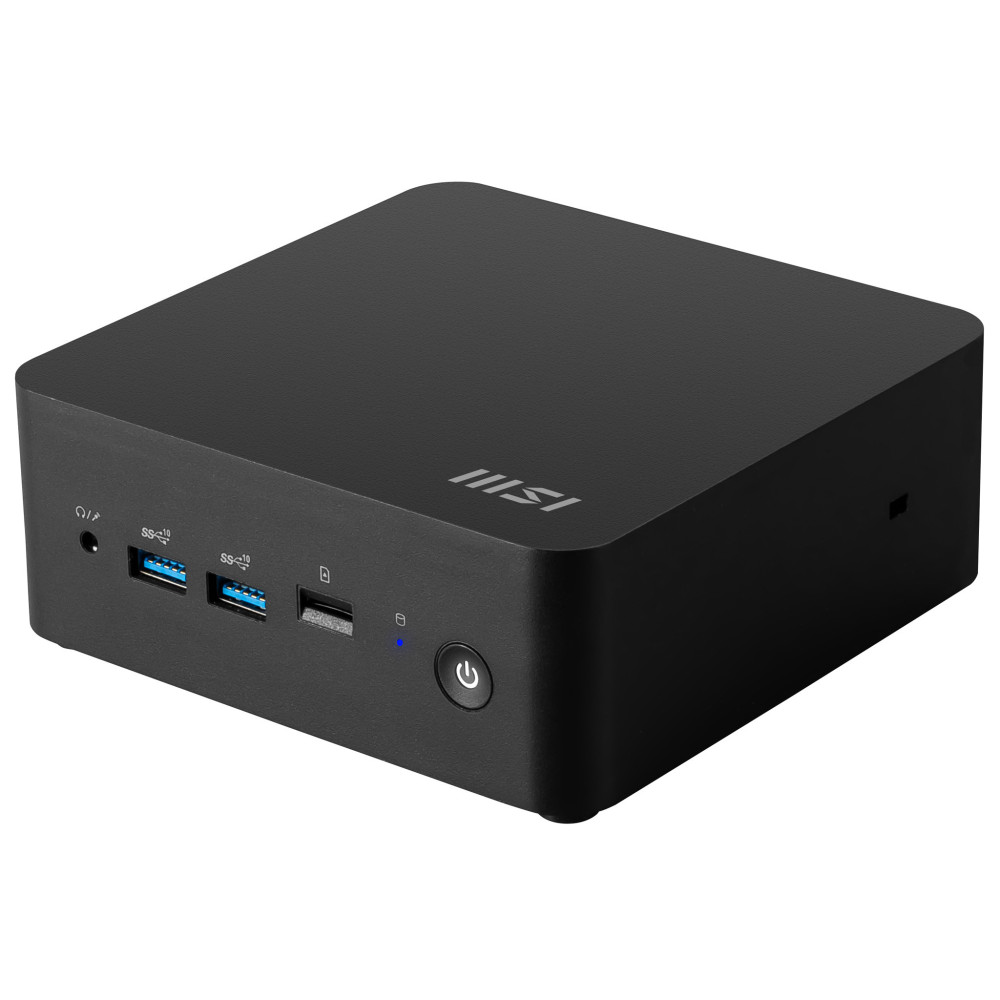 MSI Cubi NUC 1MG-024XDE Intel Core 3 100U 8 Go DDR5-SDRAM 256 Go SSD Mini PC Noir MSI Cubi NUC 1MG-024XDE Intel Core 3 100U 8 Go DDR5-SDRAM 256 Go SSD Mini PC Noir