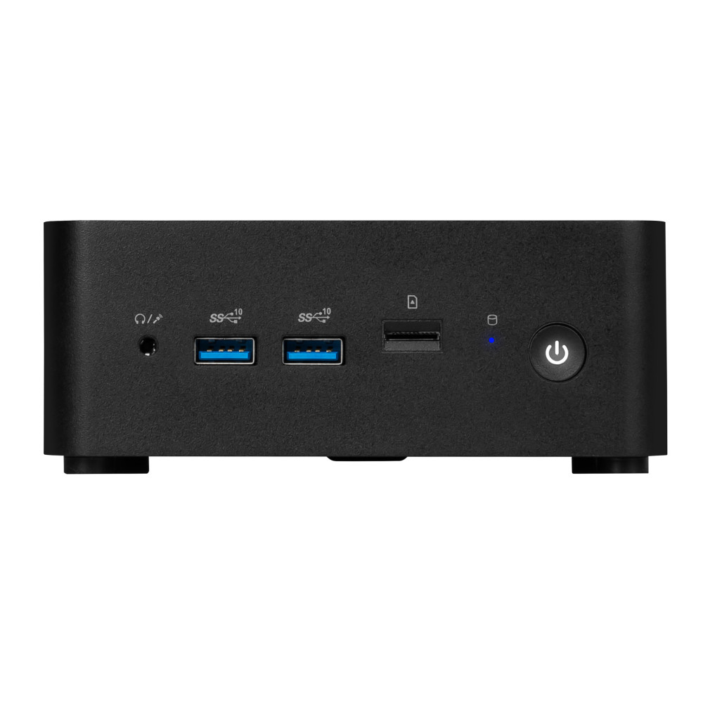 MSI Cubi NUC 1MG-024XDE Intel Core 3 100U 8 Go DDR5-SDRAM 256 Go SSD Mini PC Noir