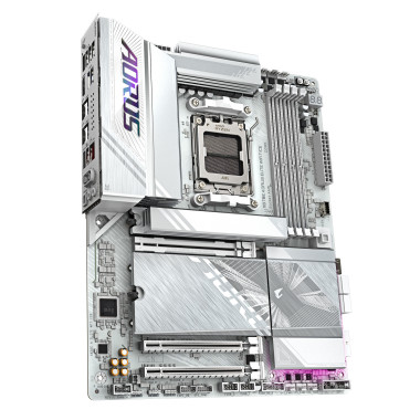 GIGABYTE X870E AORUS ELITE WIFI7 ICE Carte mère - Prend en charge les processeurs AMD Ryzen 9000, VRM numérique 16+2+2 phases,