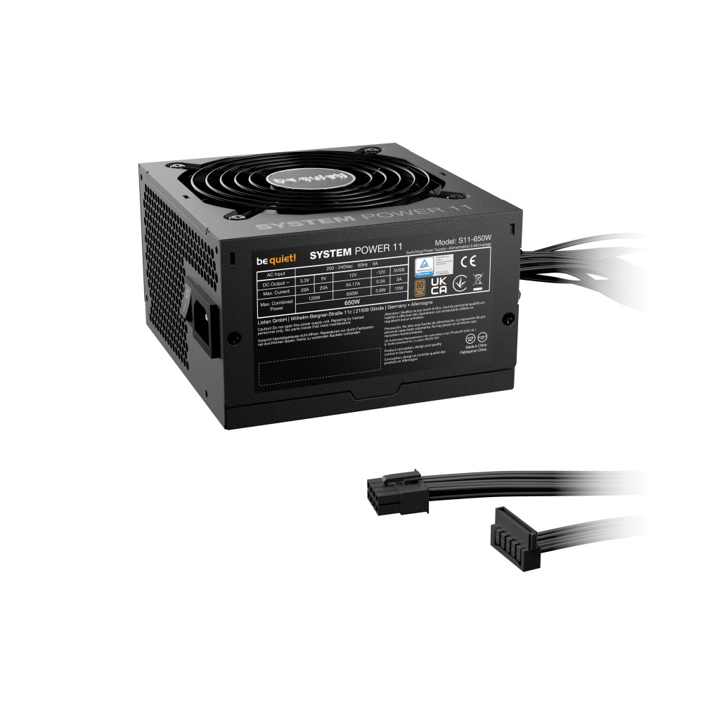 be quiet! SYSTEM POWER 11 650 W - 80 Plus Bronze | Alimentation ATX 3.1