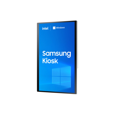 Samsung KM24C-5 En forme de kiosk 61 cm (24") LED 250 cd m² Full HD Blanc Écran tactile Intégré dans le processeur Windows 10