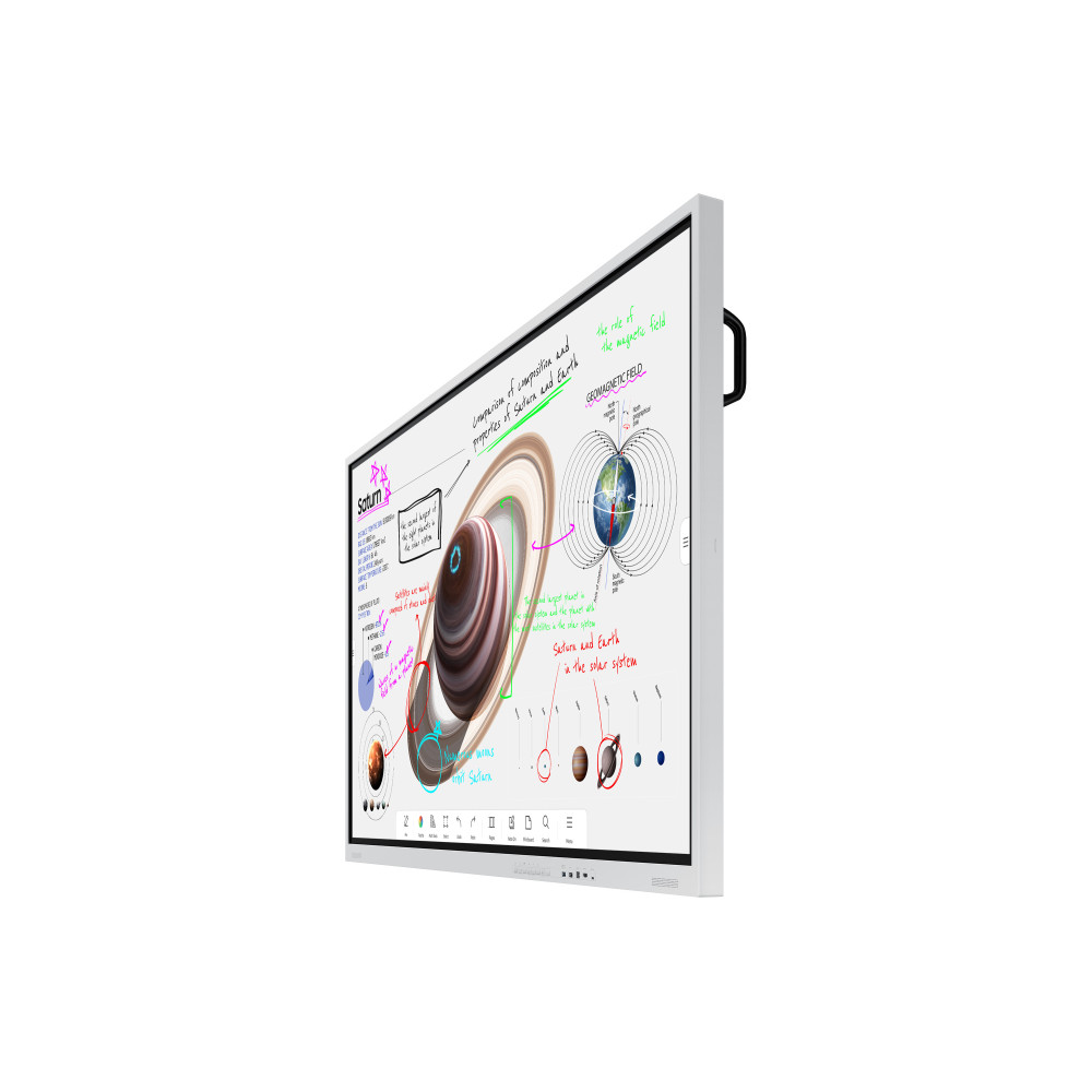 Samsung WM75B tableau blanc interactif 190,5 cm (75") 3840 x 2160 pixels Écran tactile Gris, Blanc