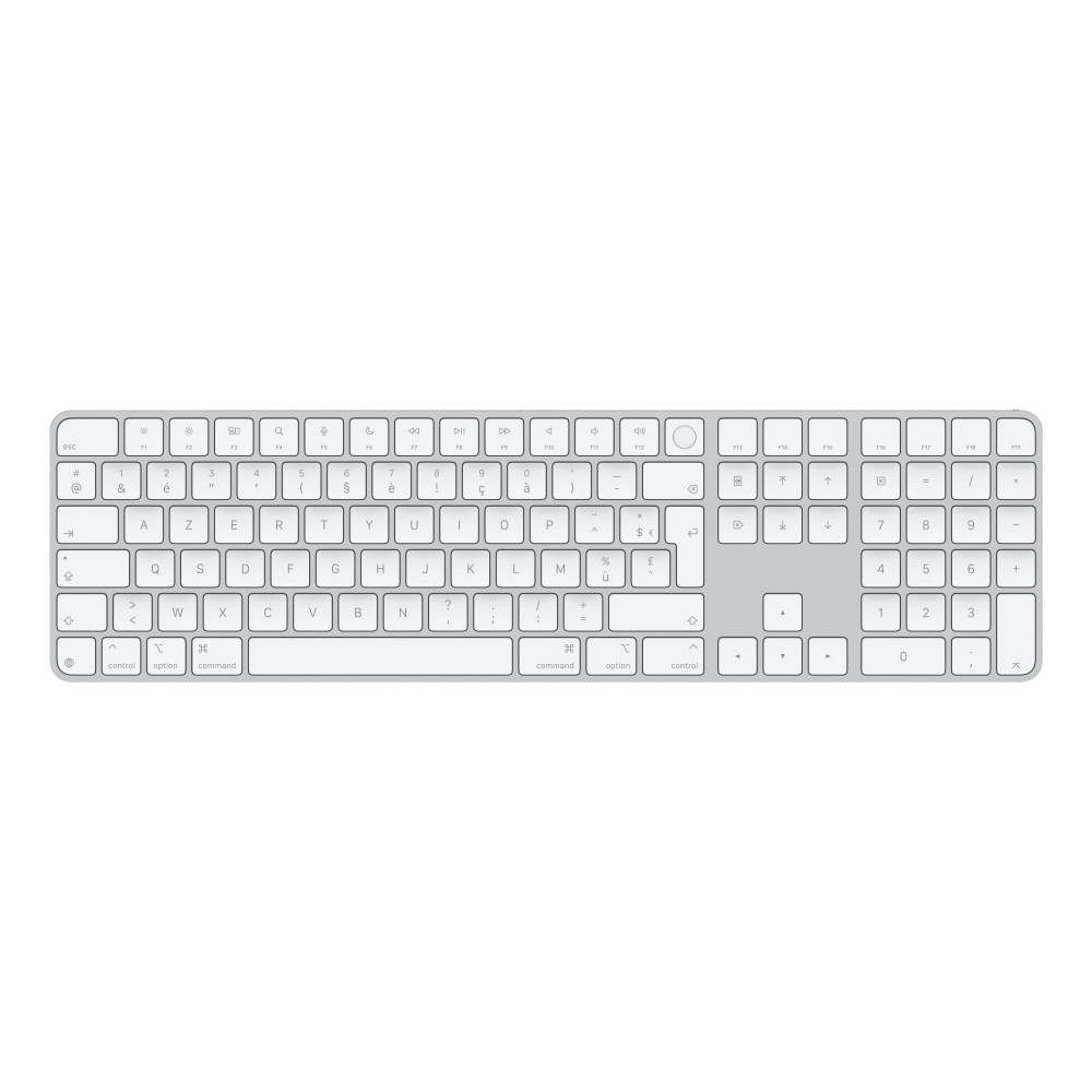 Apple Magic clavier Universel USB + Bluetooth AZERTY Français Blanc Apple Magic clavier Universel USB + Bluetooth AZERTY Français Blanc