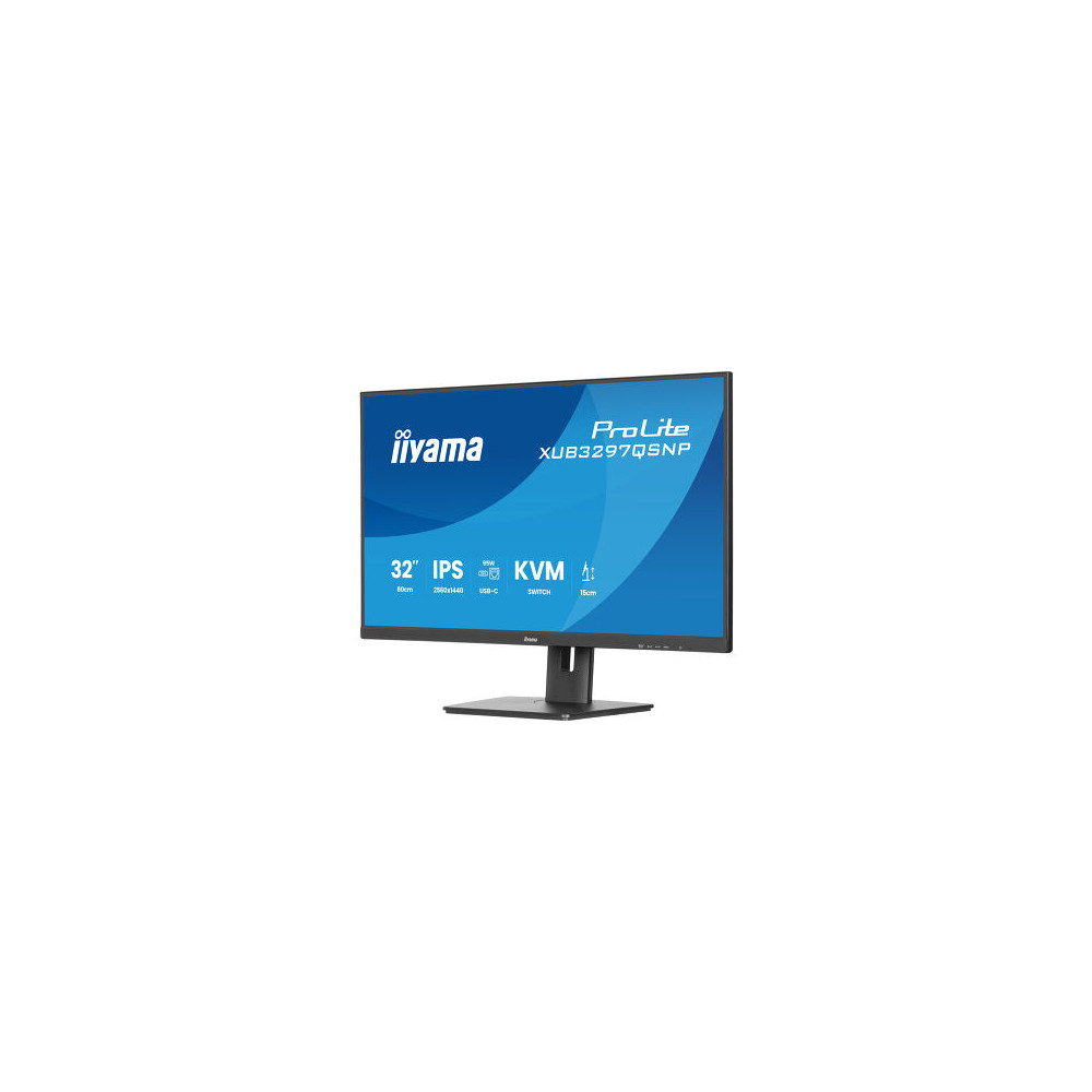 IIYAMA XUB3297QSNP-B1 - 32p IPS 2560x1440 1ms 350cd/m² HDMI-DP 1xUSB-C.Dock 4xUSB KVM 2x2.5W régl | ECP Grossiste informatique