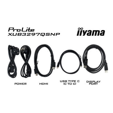 IIYAMA XUB3297QSNP-B1 - 32p IPS 2560x1440 1ms 350cd/m² HDMI-DP 1xUSB-C.Dock 4xUSB KVM 2x2.5W régl | ECP Grossiste informatique
