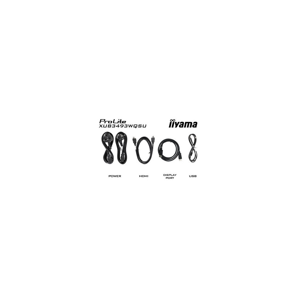 IIYAMA XUB3493WQSU-B6 - 34p IPS 3440x1440 21/9 1ms 2HDMI-DP 4USB 2x5W réglable Noir | ECP Grossiste informatique