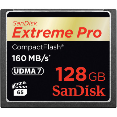 SanDisk 128GB Extreme Pro CF 160MB s 128 Go CompactFlash