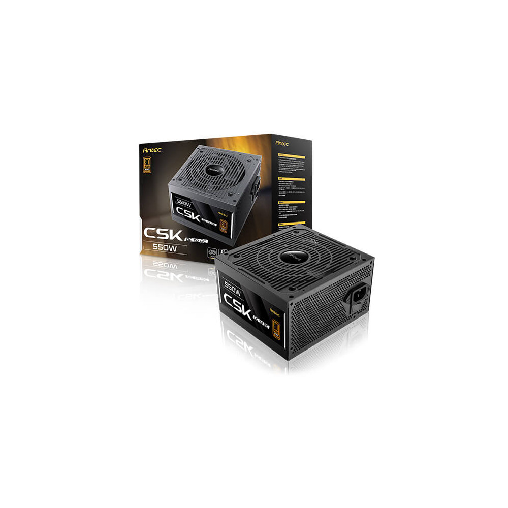 ANT CSK550DC EC 80+ Bronze 550W F120MM | ECP Grossiste informatique ANT CSK550DC EC 80+ Bronze 550W F120MM | ECP Grossiste informatique