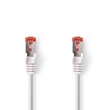 Nedis CCGL85221WT75 câble de réseau Rouge, Blanc 7,5 m Cat6 S FTP (S-STP)