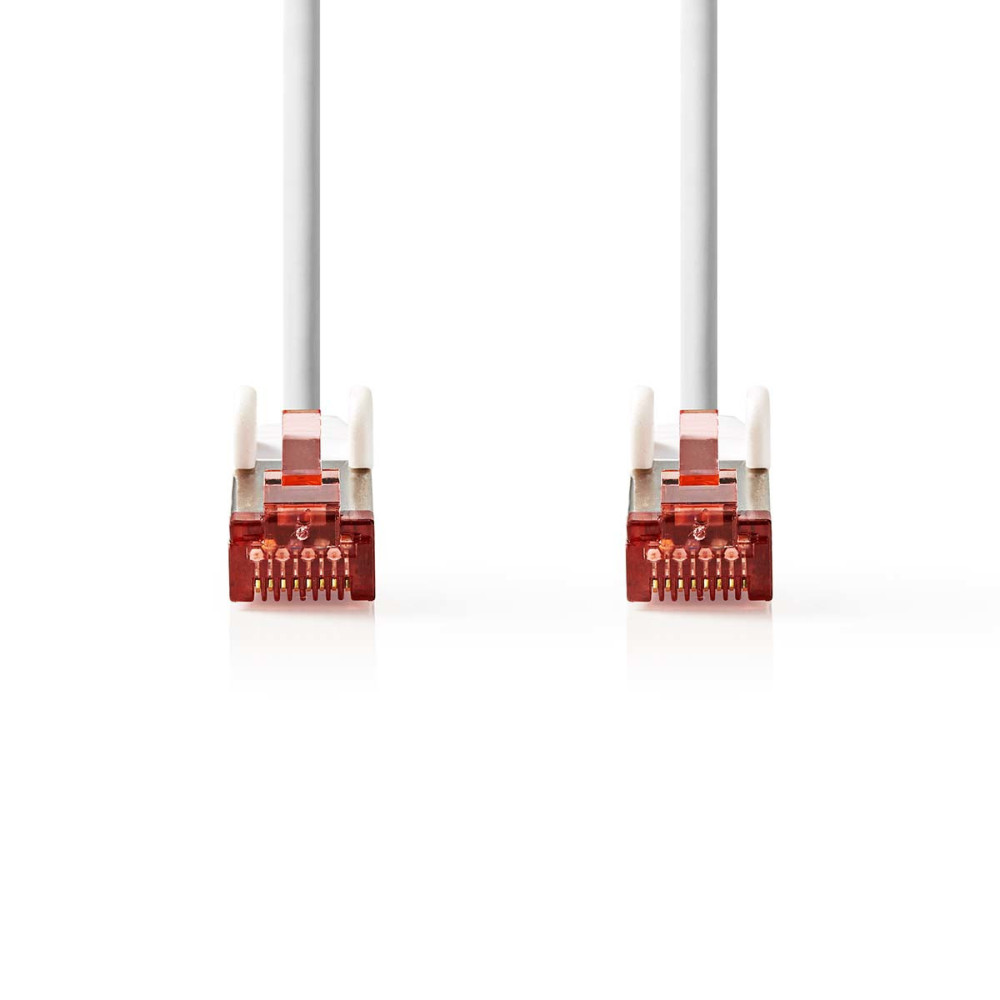 Nedis CCGL85221WT75 câble de réseau Rouge, Blanc 7,5 m Cat6 S FTP (S-STP)