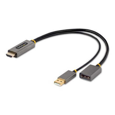 StarTech.com Adaptateur HDMI vers DisplayPort - Adaptateur HDMI vers DisplayPort de 30cm - Câble HDMI vers Displayport,