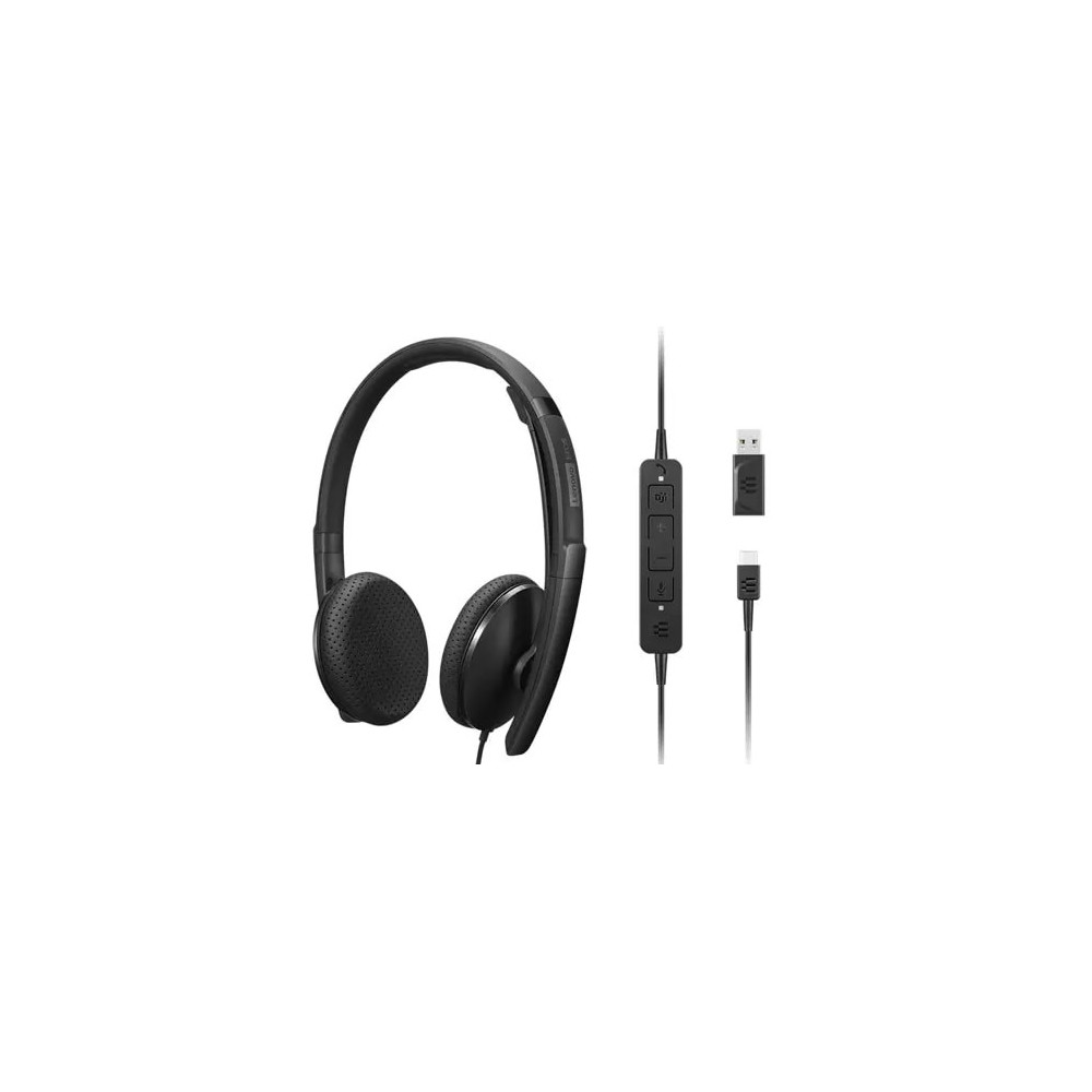 Lenovo 4XD1M45626 écouteur casque Avec fil Arceau USB Type-C Noir Lenovo 4XD1M45626 écouteur casque Avec fil Arceau USB Type-C Noir