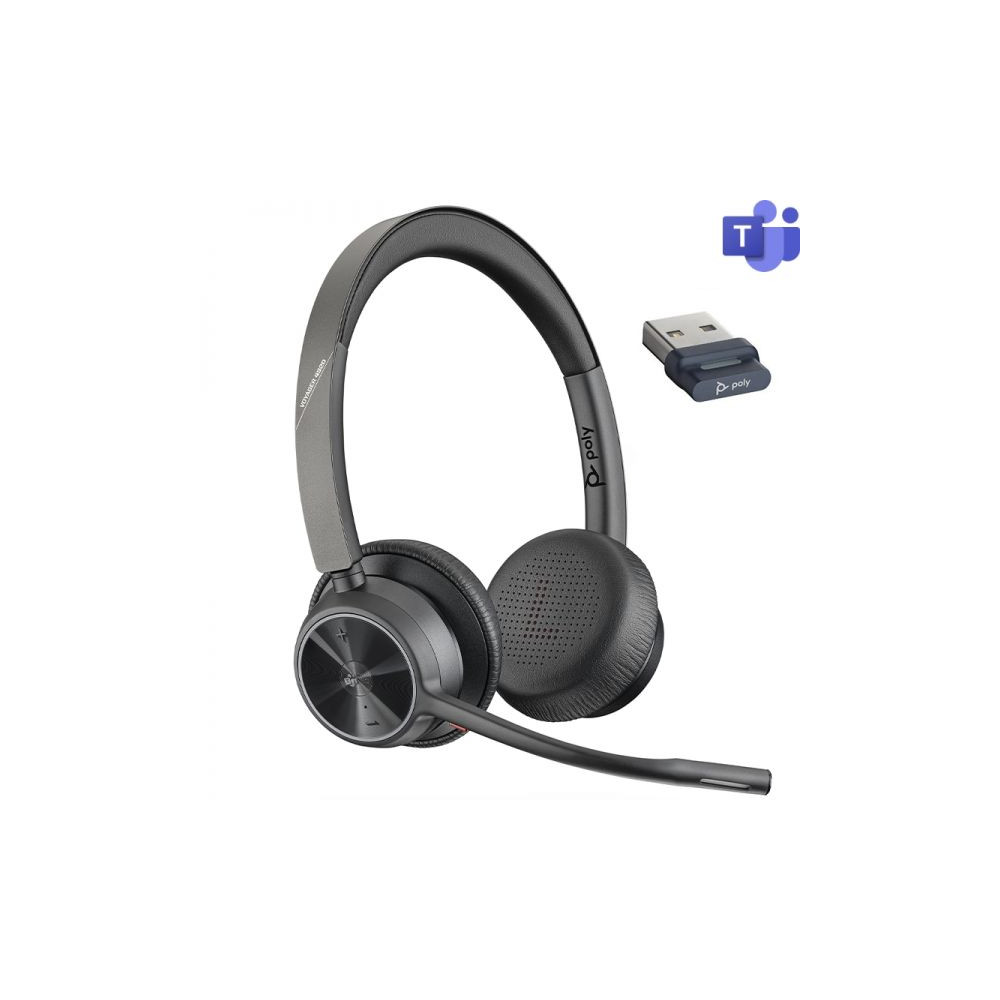 Poly Micro-casque Poly Voyager 4320 certifié Microsoft Teams USB-A Poly Micro-casque Poly Voyager 4320 certifié Microsoft Teams USB-A