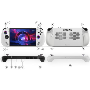 Lenovo Legion Go S 8ARP1 83L3 - Console de jeu portable - 1 To SSD - nebula nocturne | ECP Grossiste informatique