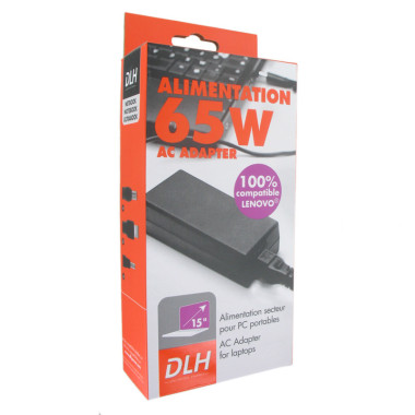 DLH Alimentation secteur 65W Lenovo 100% compatible (sauf USB-C)