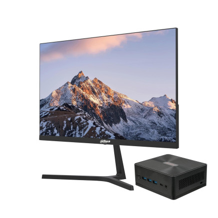 Kit UC mini PC LIVA Z2 Pentium N5030 4Go 64G EMMC + Ecran Dahua 27 pouces