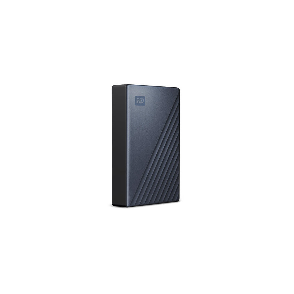 Western Digital WDBFTM0040BBL-WESN disque dur externe 4 To USB Type-C 3.2 Gen 1 (3.1 Gen 1) Noir, Bleu