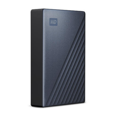 Western Digital WDBFTM0040BBL-WESN disque dur externe 4 To USB Type-C 3.2 Gen 1 (3.1 Gen 1) Noir, Bleu