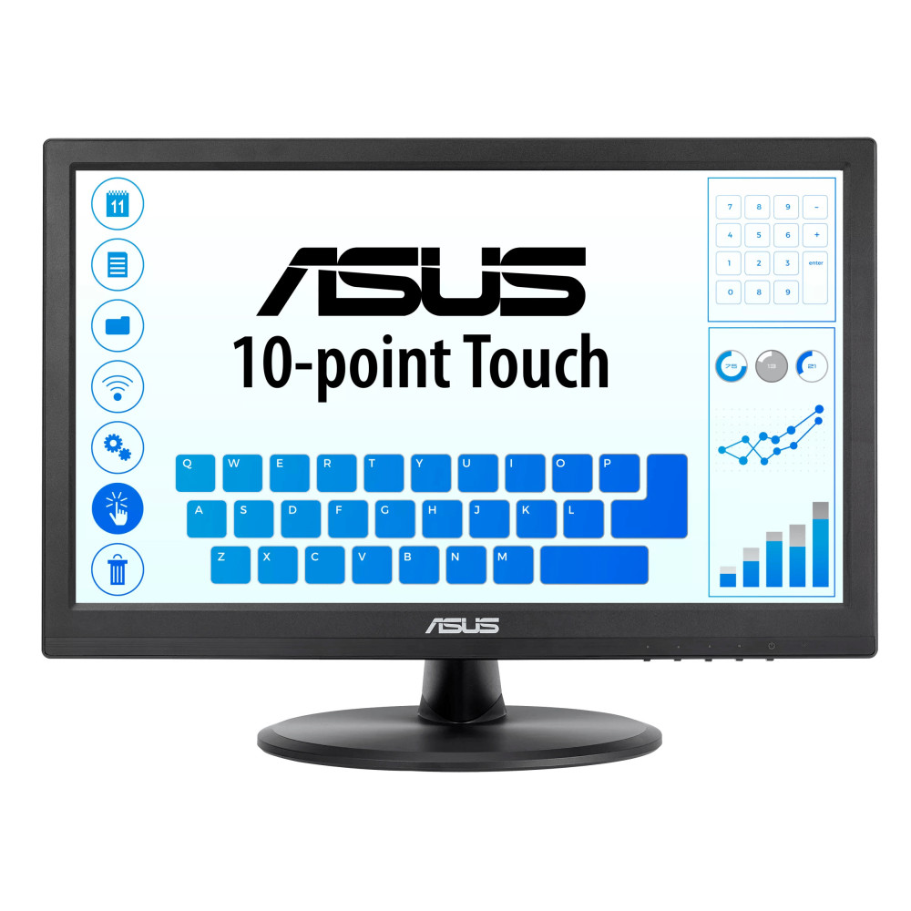ASUS VT168HR écran plat de PC 39,6 cm (15.6") 1366 x 768 pixels WXGA LED Écran tactile Noir ASUS VT168HR écran plat de PC 39,6 cm (15.6") 1366 x 768 pixels WXGA LED Écran tactile Noir