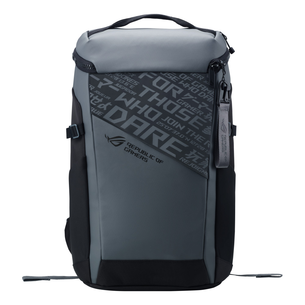 ASUS ROG Ranger BP2701 Cybertext Edition 45,7 cm (18") Sac à dos Noir, Gris