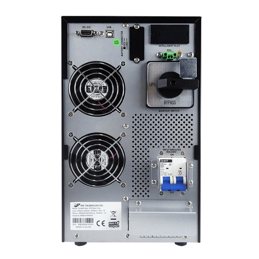 FSP Champ Tower 6KL alimentation d'énergie non interruptible Double-conversion (en ligne) 6 kVA 5400 W