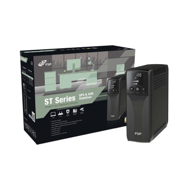 FSP ST 1200 alimentation d'énergie non interruptible Interactivité de ligne 1,2 kVA 720 W 4 sortie(s) CA