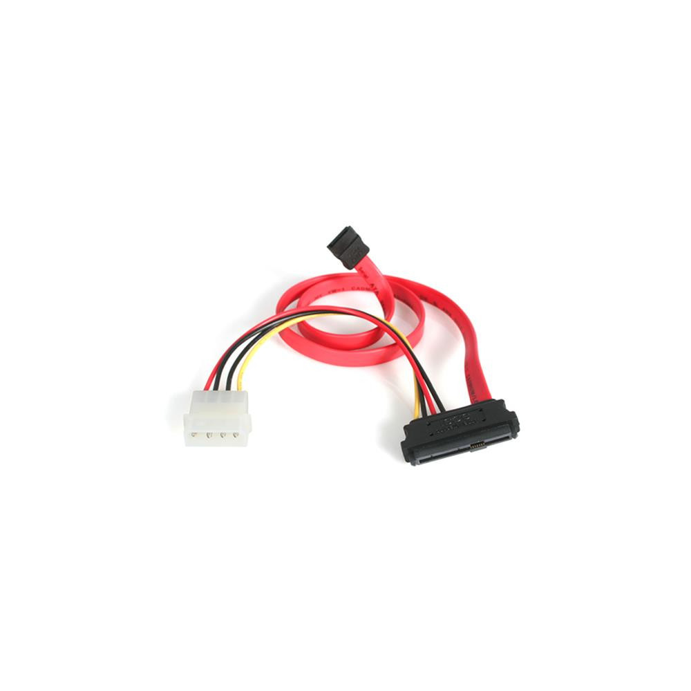 StarTech.com Câble Adaptateur SAS SFF 8482 vers SATA avec Alimentation LP4 - 46 cm