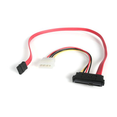 StarTech.com Câble Adaptateur SAS SFF 8482 vers SATA avec Alimentation LP4 - 46 cm