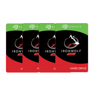 Bundle Asustor AS5304T 4Go NAS 32To (4x 8To) IronWolf
