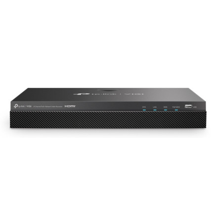 TP-Link VIGI NVR2008H-8MP-2TB Enregistreur vidéo sur réseau Noir
