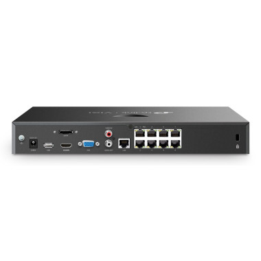 TP-Link VIGI NVR2008H-8MP-2TB Enregistreur vidéo sur réseau Noir