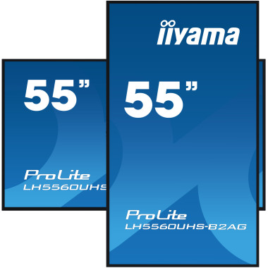 iiyama LH5560UHS-B2AG Écran d'affichage dynamique Carte A numérique 139,7 cm (55") LED Wifi 500 cd m² 4K Ultra HD Noir Intégré
