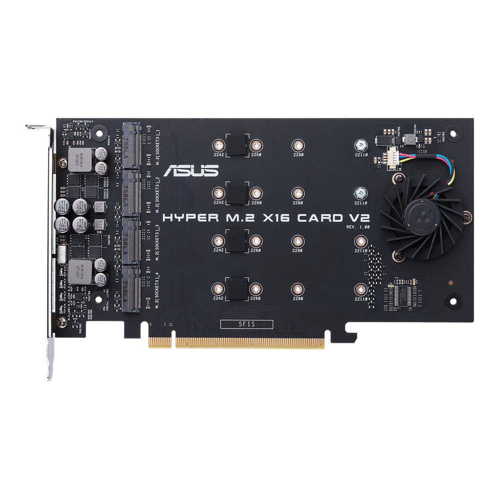 ASUS HYPER M.2 X16 CARD V2 carte et adaptateur d'interfaces Interne