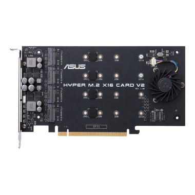 ASUS HYPER M.2 X16 CARD V2 carte et adaptateur d'interfaces Interne