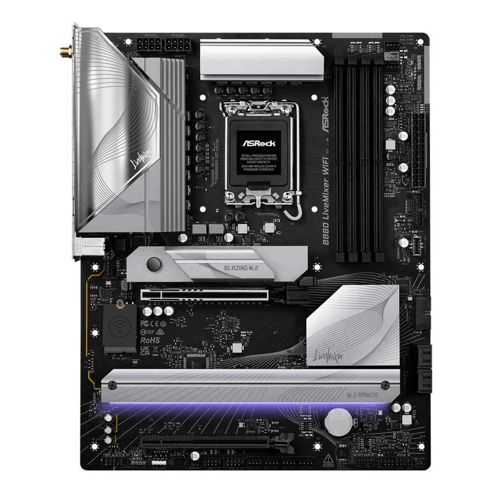 Asrock B860 LiveMixer WiFi Intel B860 LGA 1851 (Socket V1) ATX Asrock B860 LiveMixer WiFi Intel B860 LGA 1851 (Socket V1) ATX