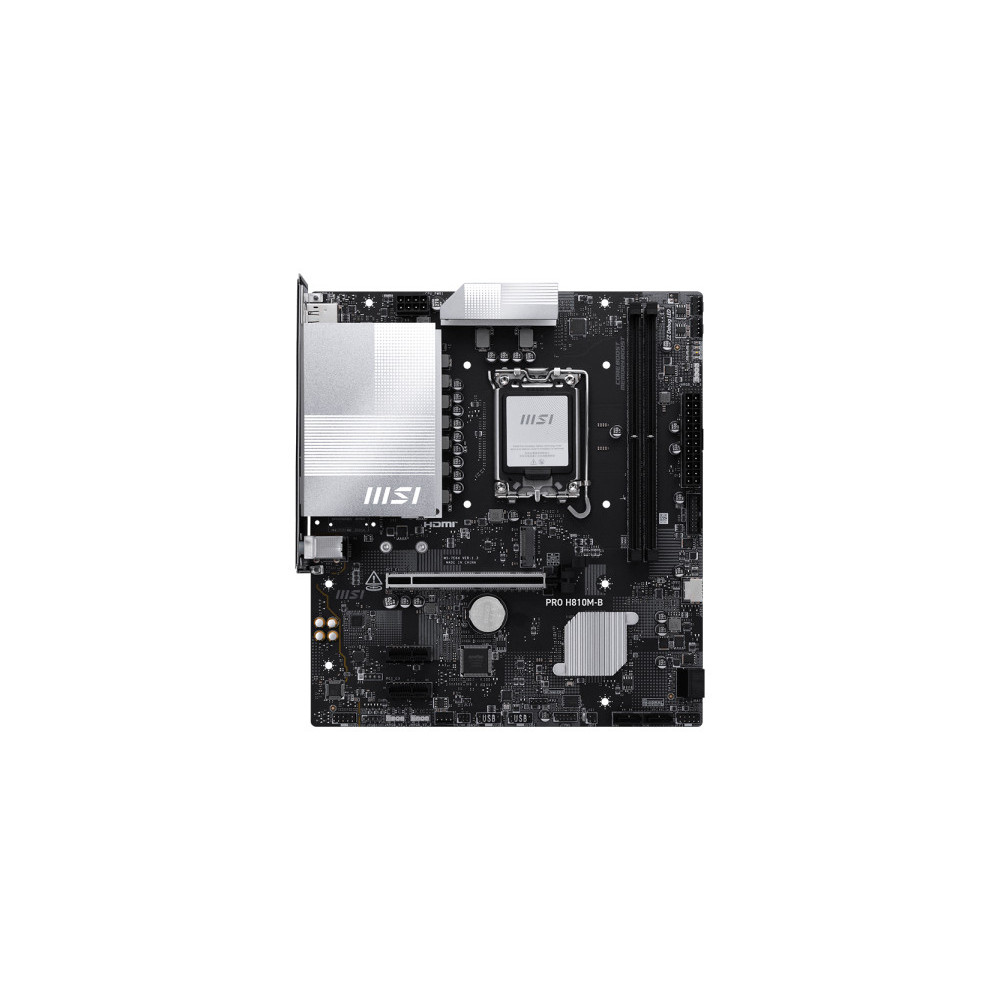 MSI PRO H810M-B carte mère Intel H810 LGA 1851 (Socket V1) micro ATX MSI PRO H810M-B carte mère Intel H810 LGA 1851 (Socket V1) micro ATX