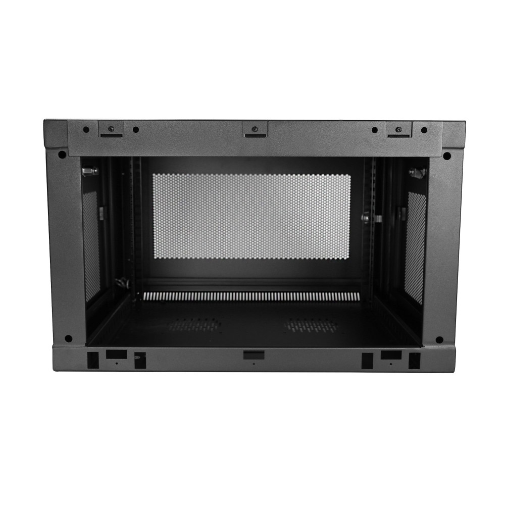 StarTech.com Armoire Réseau Murale à 2 Montants 6U avec Étagère 1U, Armoire Serveur Murale 19" à Charnières pour Équipement
